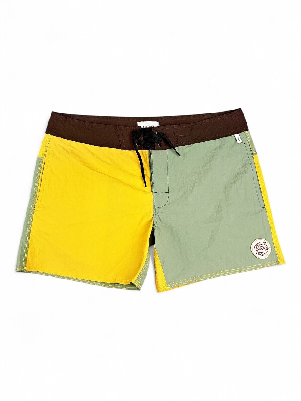 Critical Slide Men's Colorblock Flat-Front Swim Shorts 38